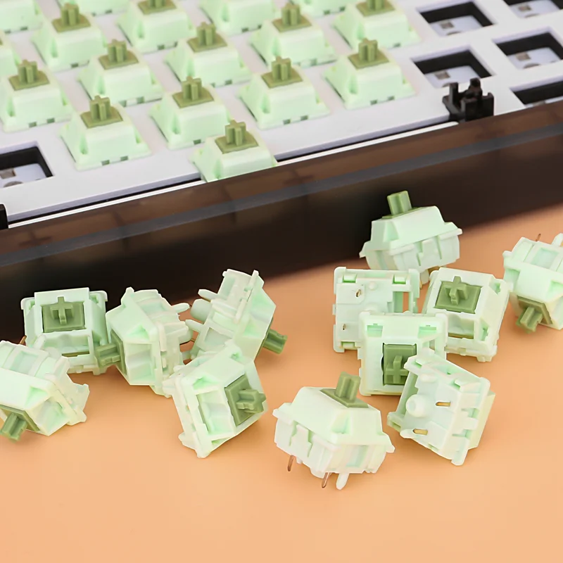 

Linear Matcha Switch 5Pin Keyboard 62g Axis Mechanical Keyboard Switches Hot Plug DIY For Gaming Or Work