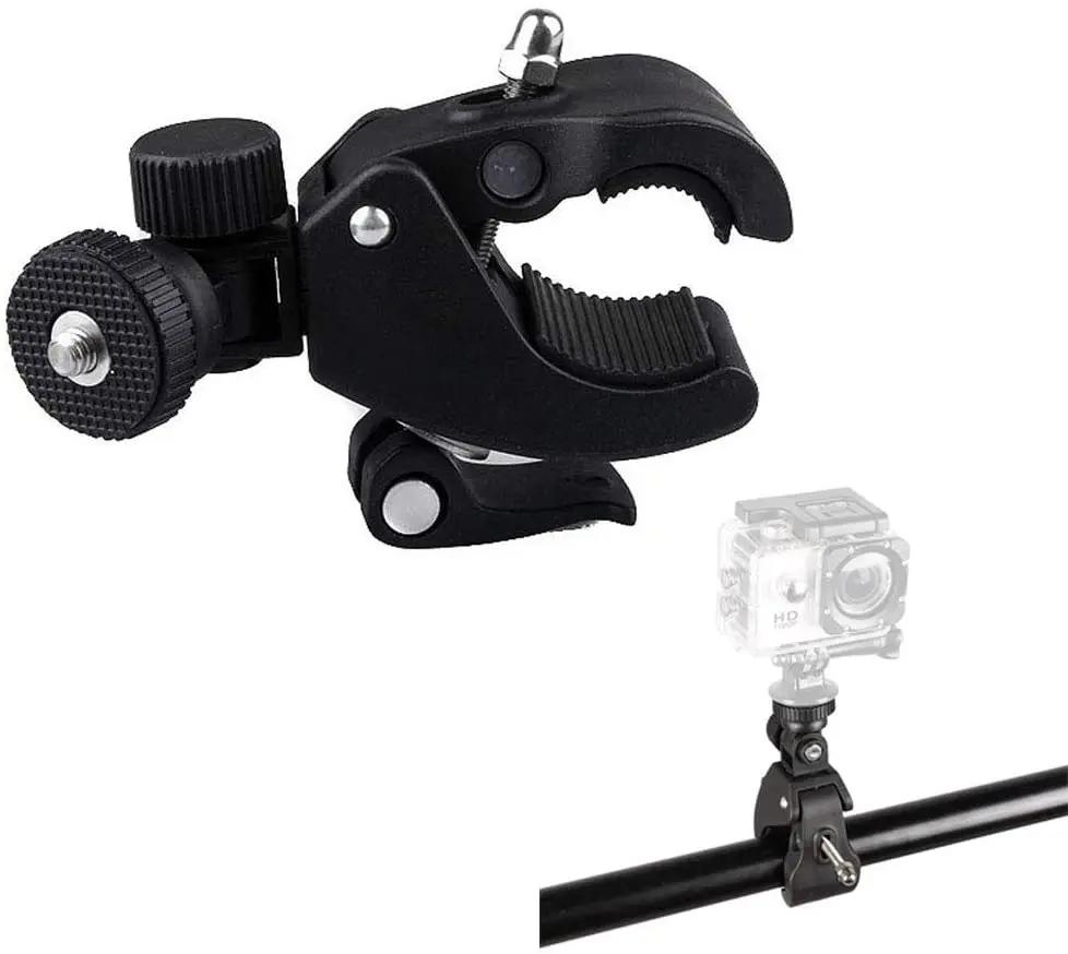 

Camera Super Clamp with 1/4" Tripod Head for LCD Monitor DSLR DV Mic Work on Music Stand Microphone Stand,Motorcyclessssss