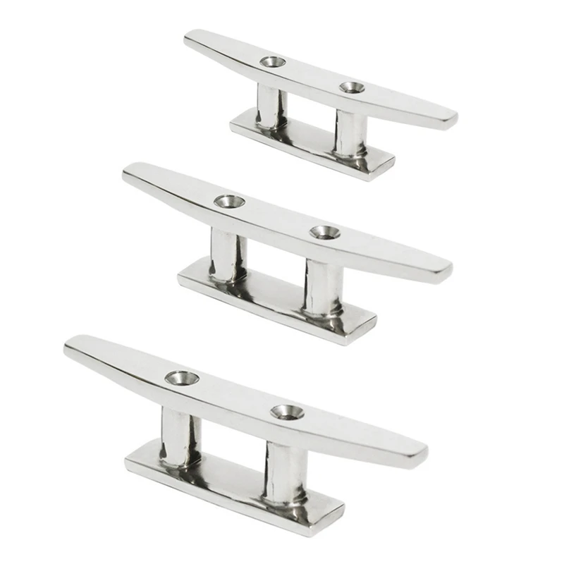 

Open Base Boat Cleat 316 Stainless Steel Hardware Boat Cleats For Marine Boat Deck Rope Tie Yacht Accessories