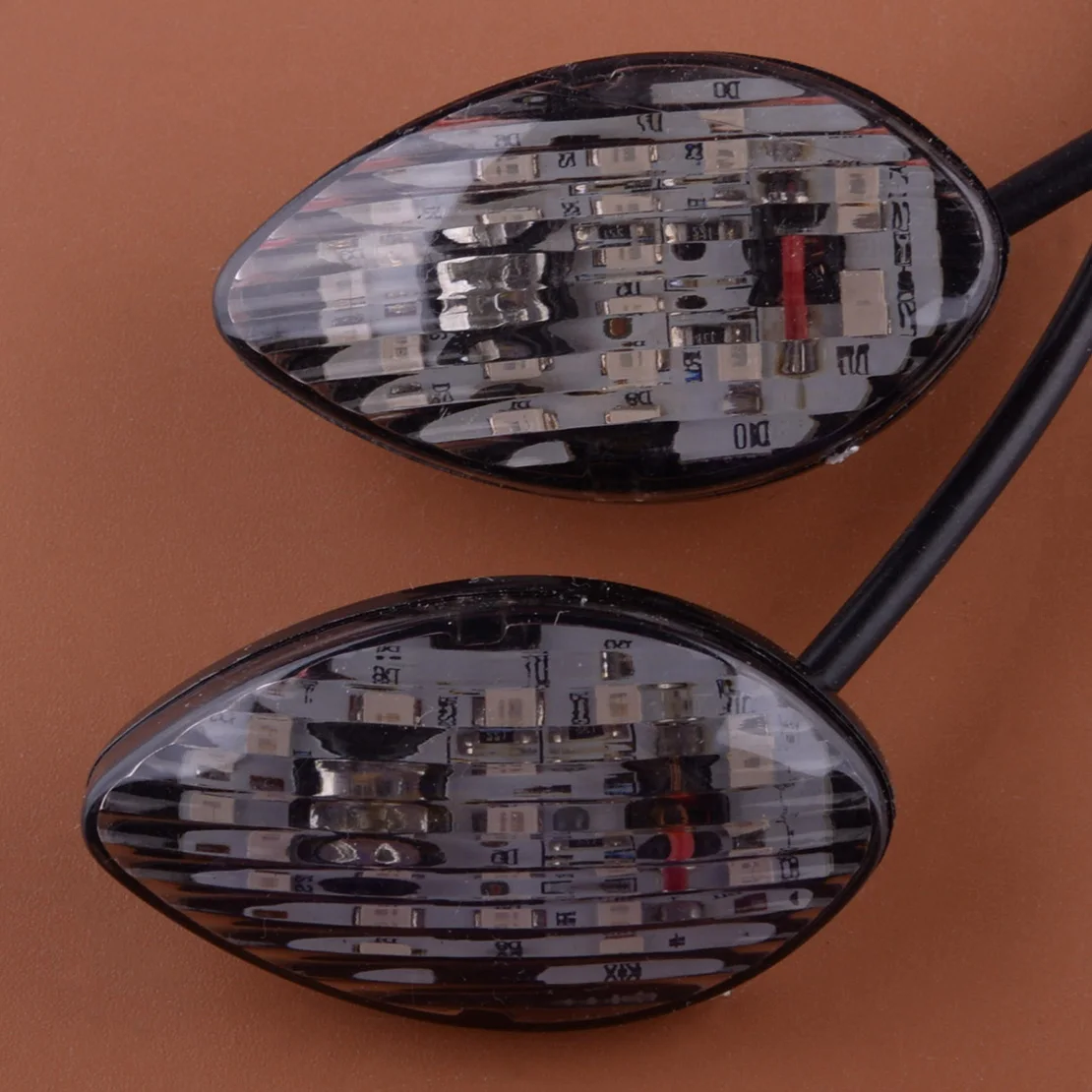 

2Pcs Motorbike Amber LED Blinker Turn Signal Light Fit For Honda CBR600 F4i CBR600RR CBR1000RR CBR900RR 929/954 12V