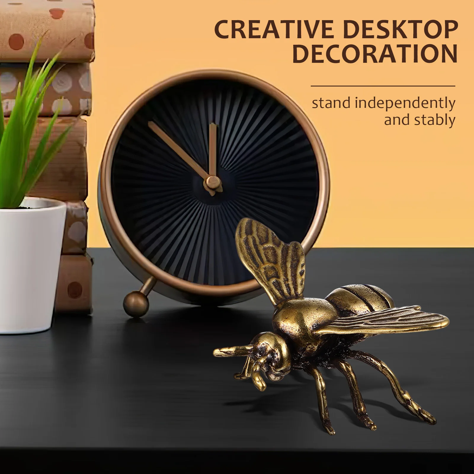 

Bee Handmade Pure Copper Antique Bronze Ware Study Office Decoration Handicrafts Collectible Ornaments Gifts Decor Home