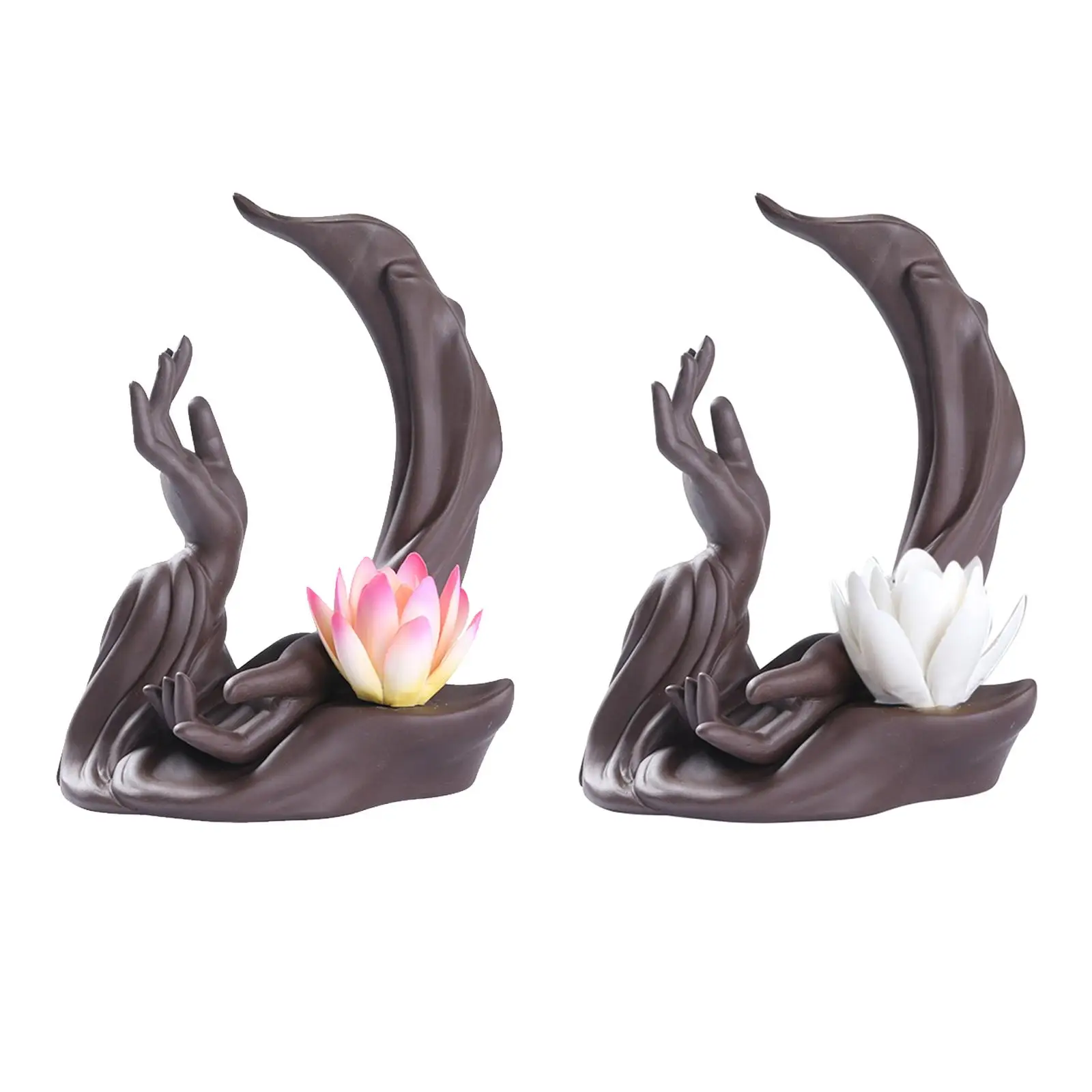 

Буддийская ручная курильница, держатель для благовоний с цветком, ручная работа для украшения дома