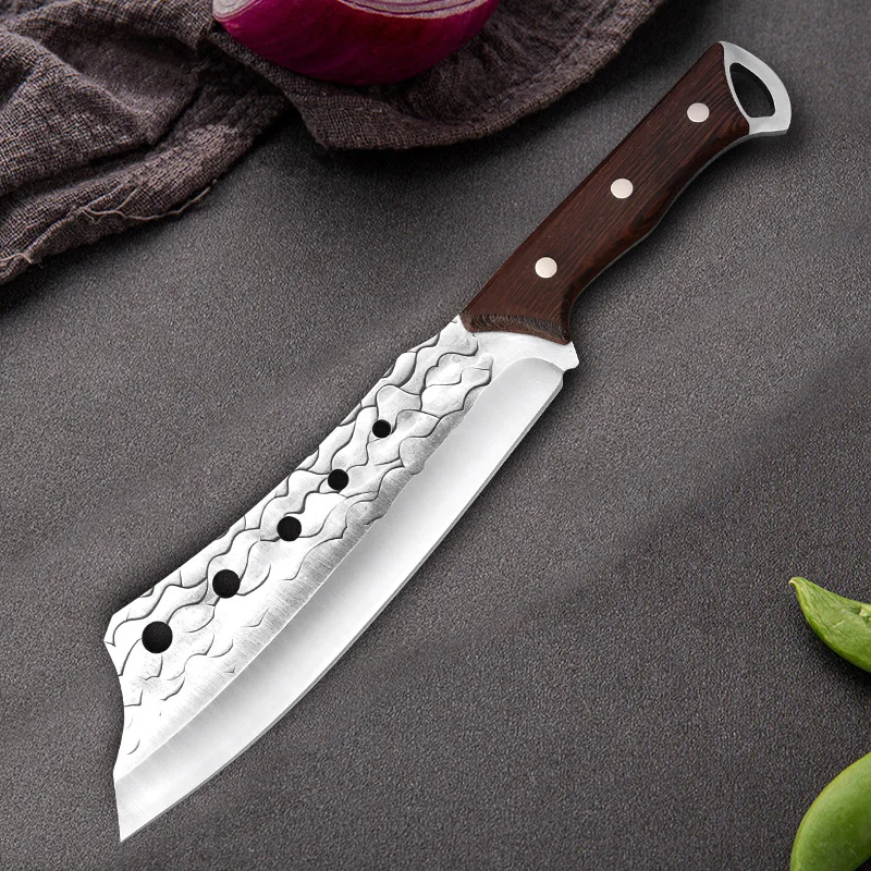 8 дюймов кованый нож мясника ручной работы мясницкий для мяса измельчения костей