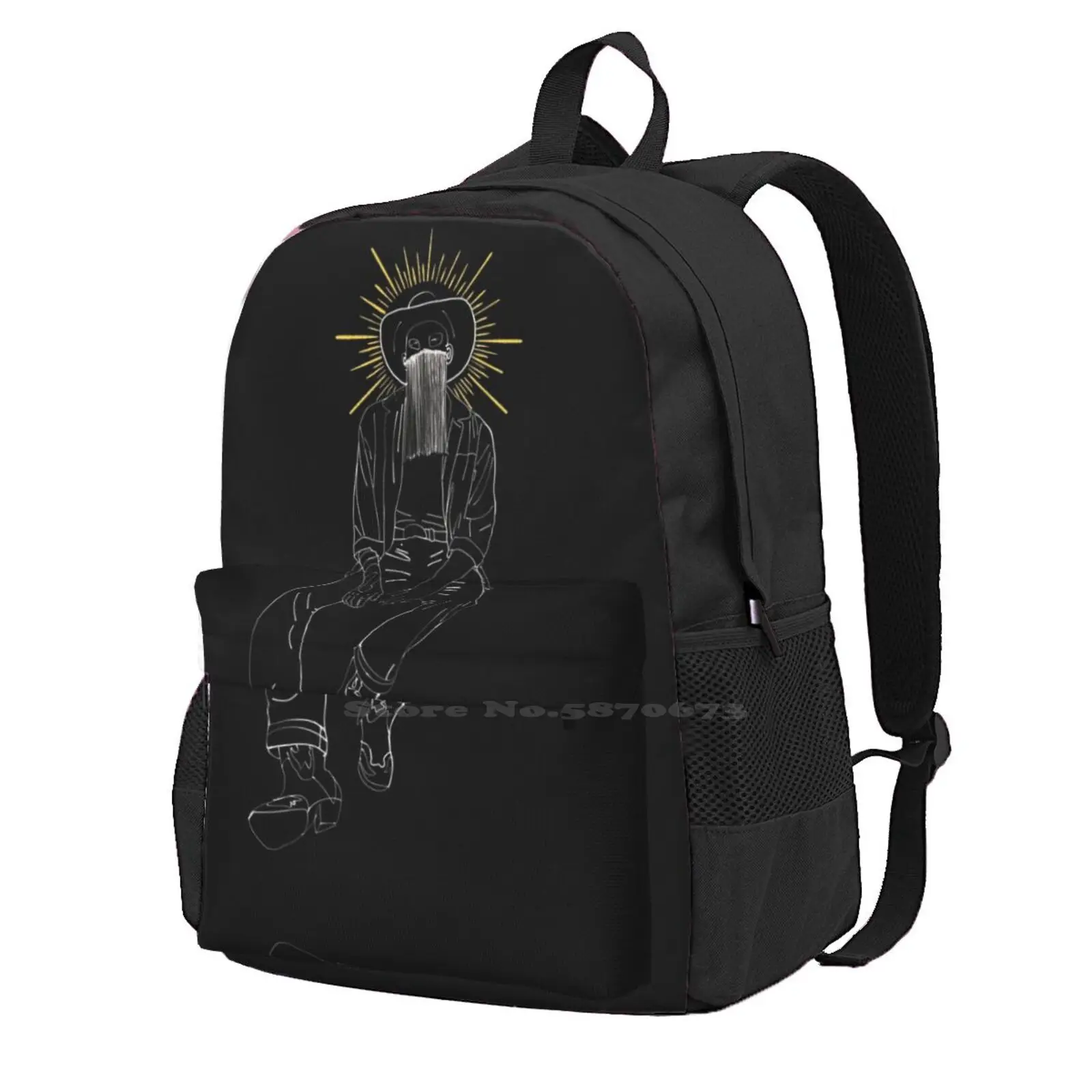 

St. Yee Haw Hot Sale Backpack Fashion Bags Orville Peck Lines Transparent
