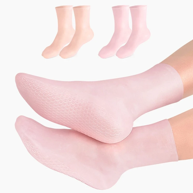 

Silicone Moisturizing Gel Heel Socks Exfoliating Preventing Dryness Pressure Relief Moisturizing Shock Absorbption Socks