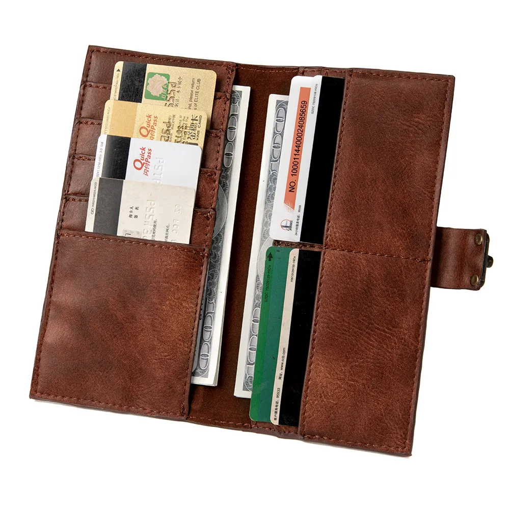 New Women's Bag Industry Retro Medium Long Purse Change Wallet Women Carteira card holder Steam punk Wallets Luxury Money Bag