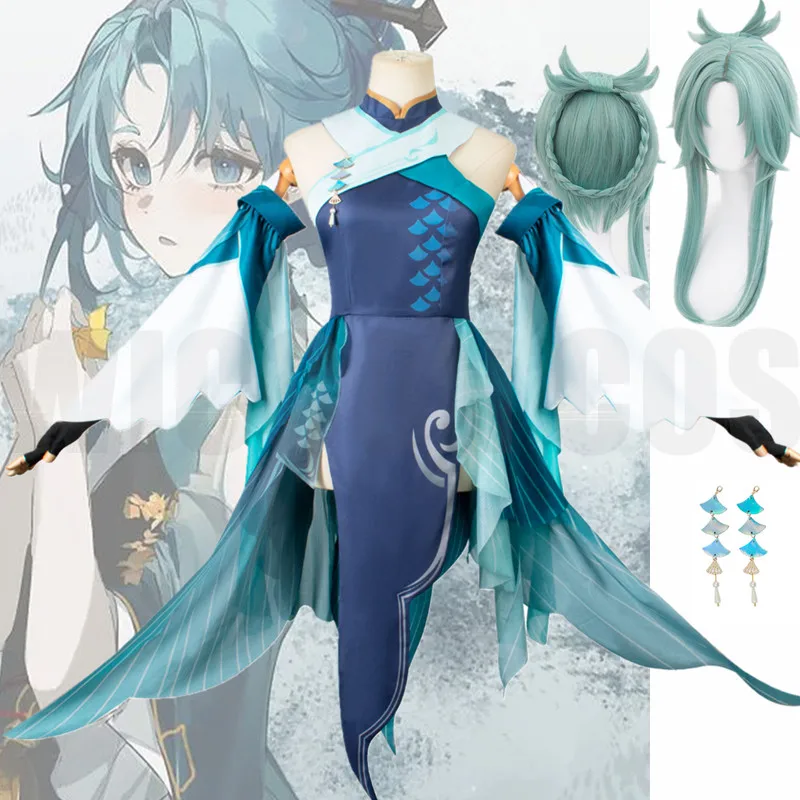 

Madame Ping Cosplay Game Genshin Impact 3XL Game Genshin Pinger Uniform Costume Plus Size