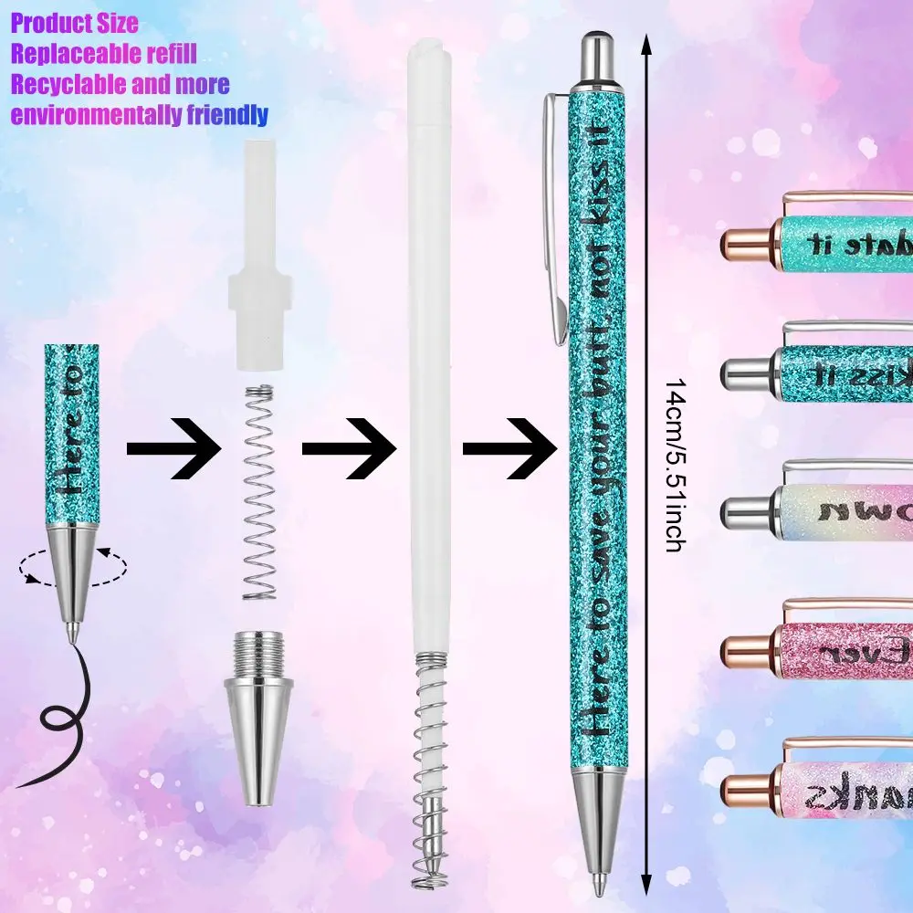 

Mentality Ink Writing Pen Gel pen Each Day Office Ballpoint Pen Swear Word Pen Funny Pens Inspirational Pens For 5/9Pcs