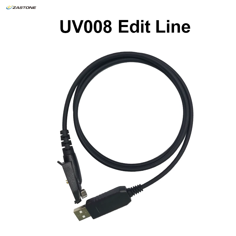 Zastone UV008 Data Line Walkie Talkie Programming Cable USB Write Frequency Line Edit for UV-008