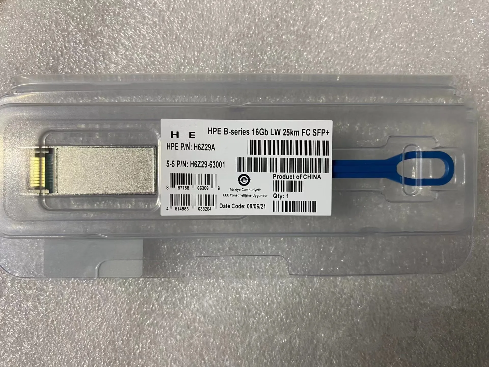 H-PE 16G SFP 25KM одномодовый трансивер H6Z29A 741204-001 16Gb LW 25km FC + AFCT-57F3NPZ-001 5697-2663 волоконный