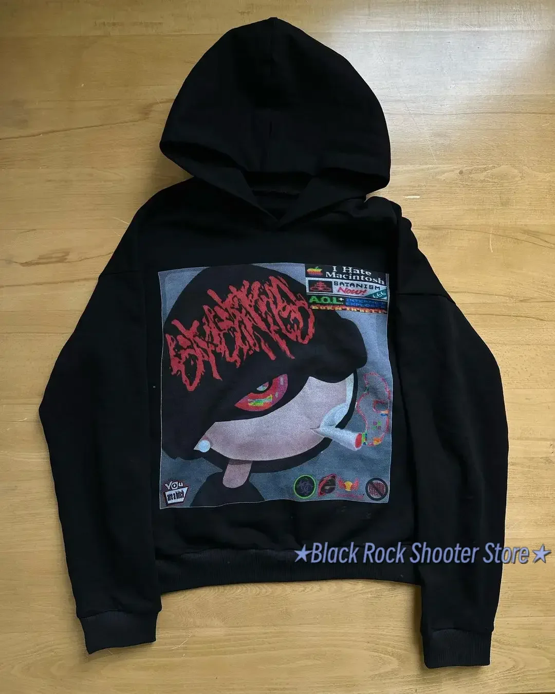 Harajuku Drolandmiller толстовки в стиле панк готики женские уличные топы толстовка для пар