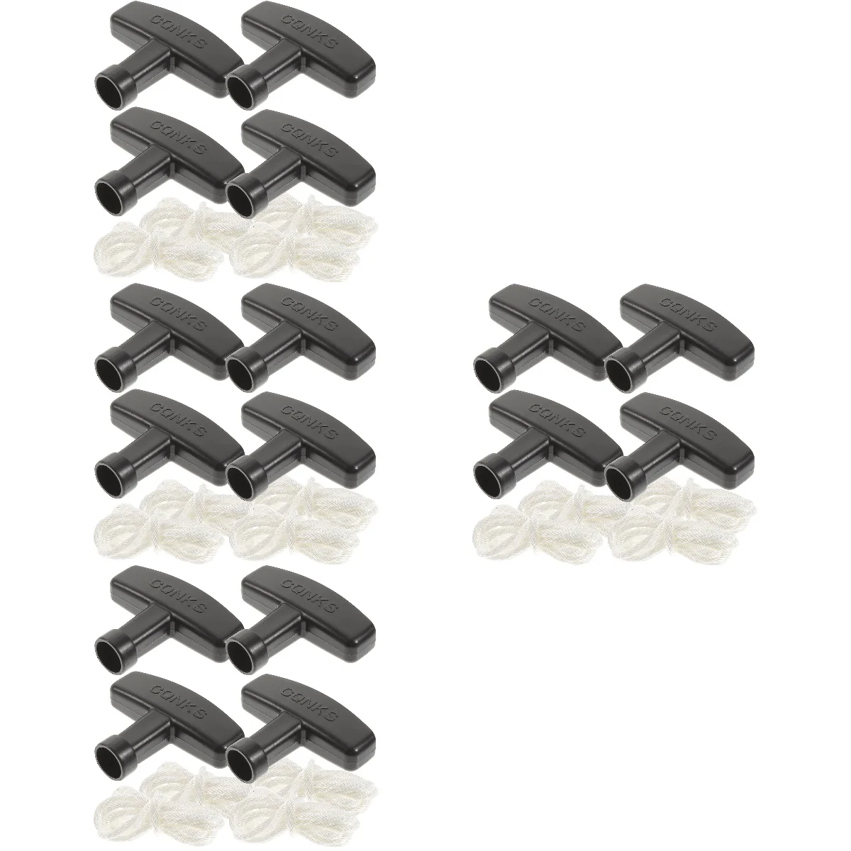 16 Sets Cord Rope Gas Engine Starter Cord Rope With Handle Grip