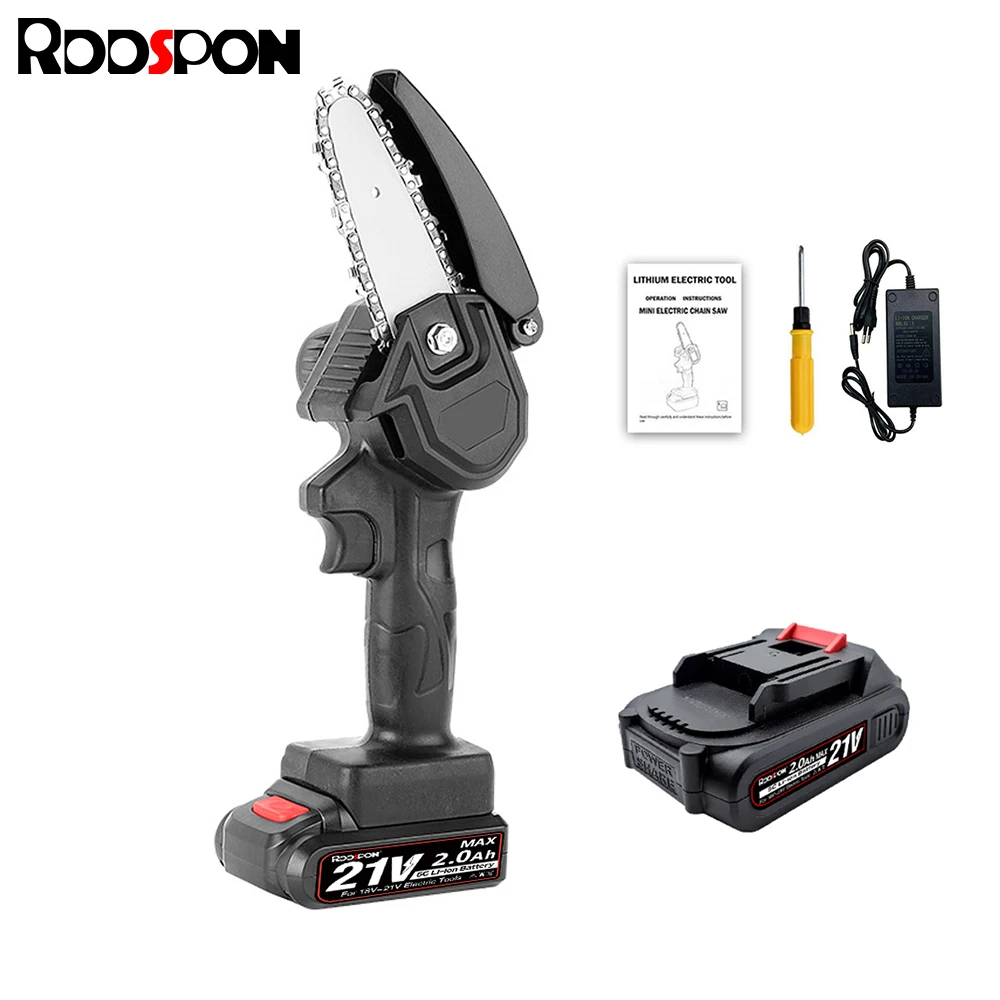 

4&6 Inch Mini Electric Pruning Saw Rechargeable Wood Spliting Chainsaw Garden Woodworking Power Tool for Makita 18V Battery