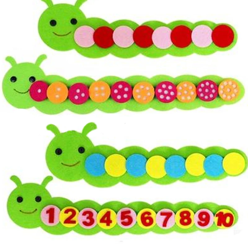 

Colorful Caterpillar Kindergarten Teaching Aids Toy Early Learning Educational Montessori Mathematical Game Toys