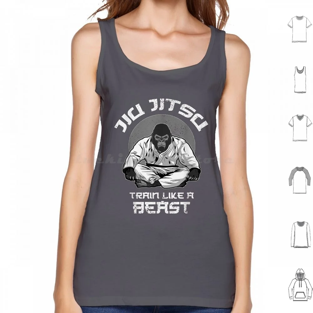 

Тренировка как зверь джиу джитсу, Bjj Grappling Gorilla майки жилеты без рукавов тематика «Бразильское джиу-джитсу» боевые искусства бразильский джи...