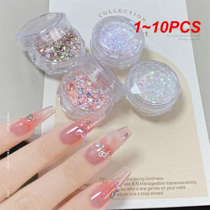 

1-10 шт., нетоксичные Блестки для маникюра