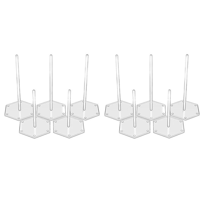 

10Pack Clear Acrylic Donut Display Stand Doughnut Bagels Display Holder For Birthday, Wedding, Party, Baby Shower