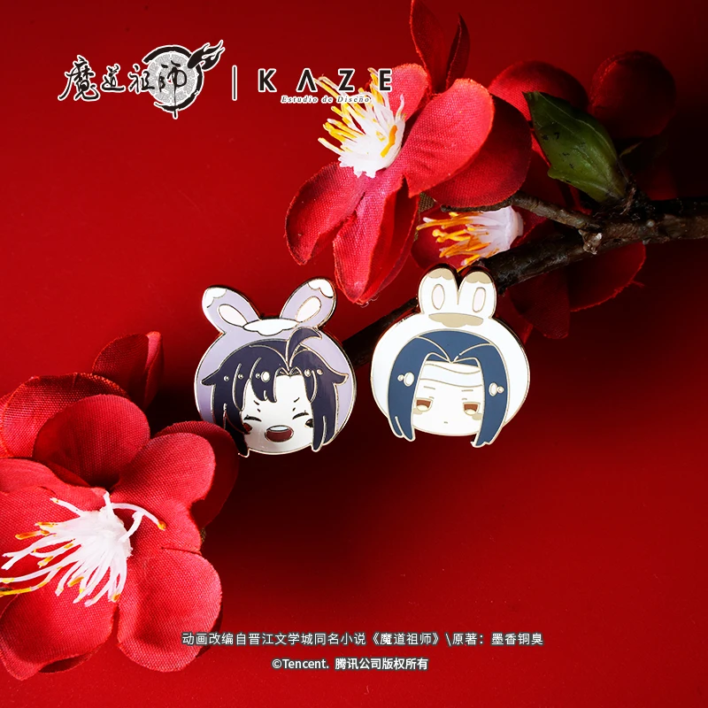 

Anime Grandmaster of Demonic Cultivation Wei Wuxian Lan Wangji Cute Rabbit Badge Button Brooch Pin Medal Cartoon Mo Dao Zu Shi