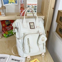 richme japanese style jk students backpacks fashion summer large capacity casual nylon multi pockets womens bag 2022 trend