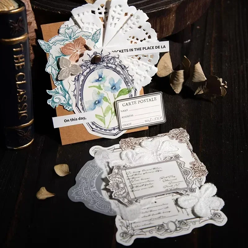 20 шт. материал бумажный легкая винтажная граница описано декоративная основа для