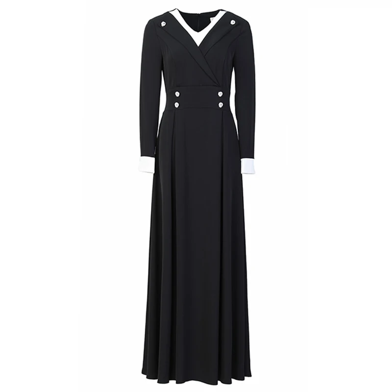 Рисунок 6 - Новый Женщины Черный Длинное платье