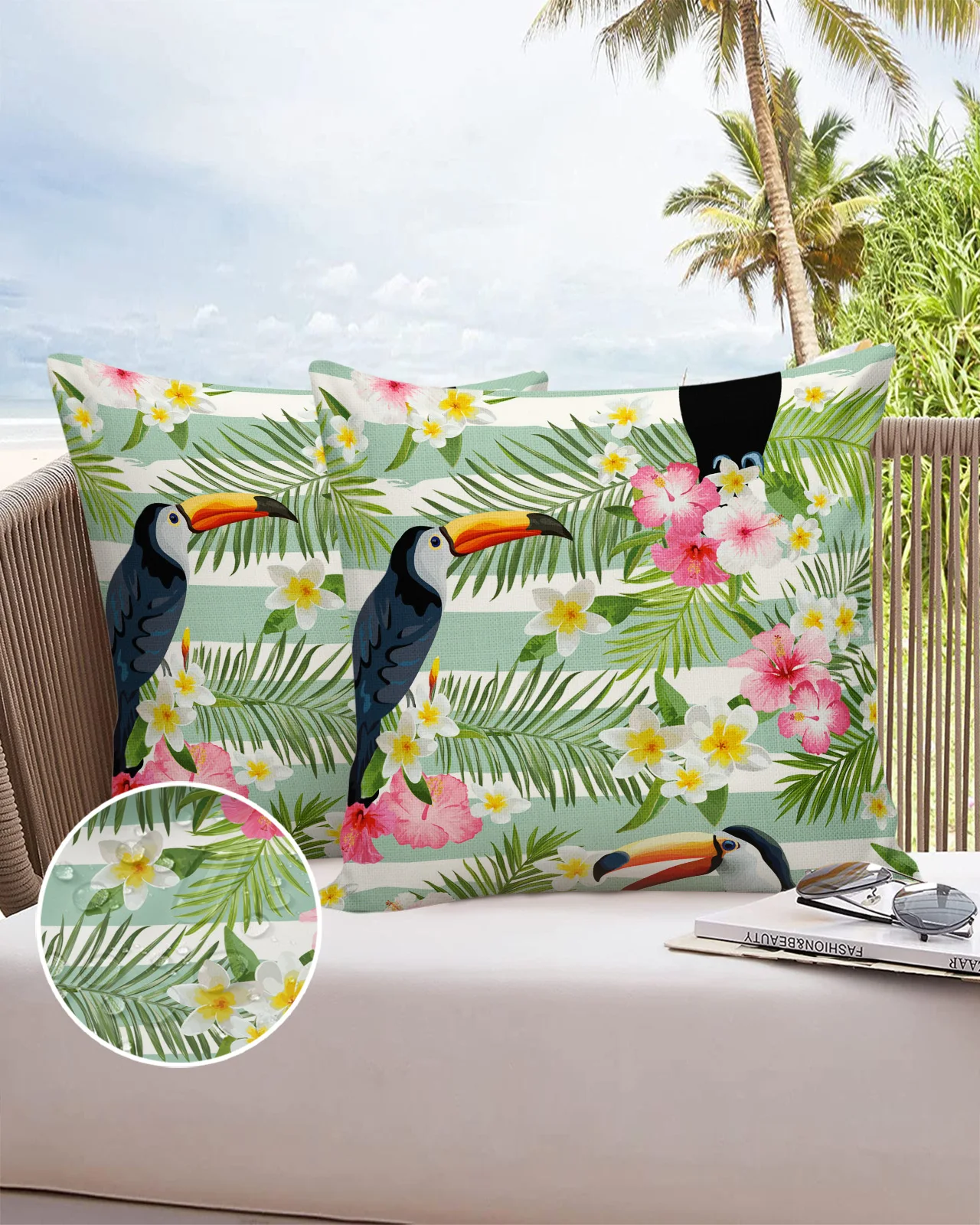 

2/4 шт., водонепроницаемые чехлы для диванных подушек