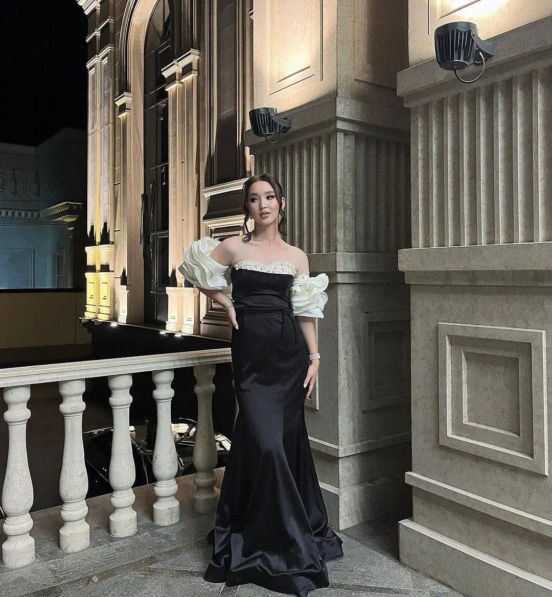 

Sapmae Scalloped Neckline Beaded Three Quarter Sheath Elegant For Women Prom Formal Evenning Cocktail Dress In Summer 2023