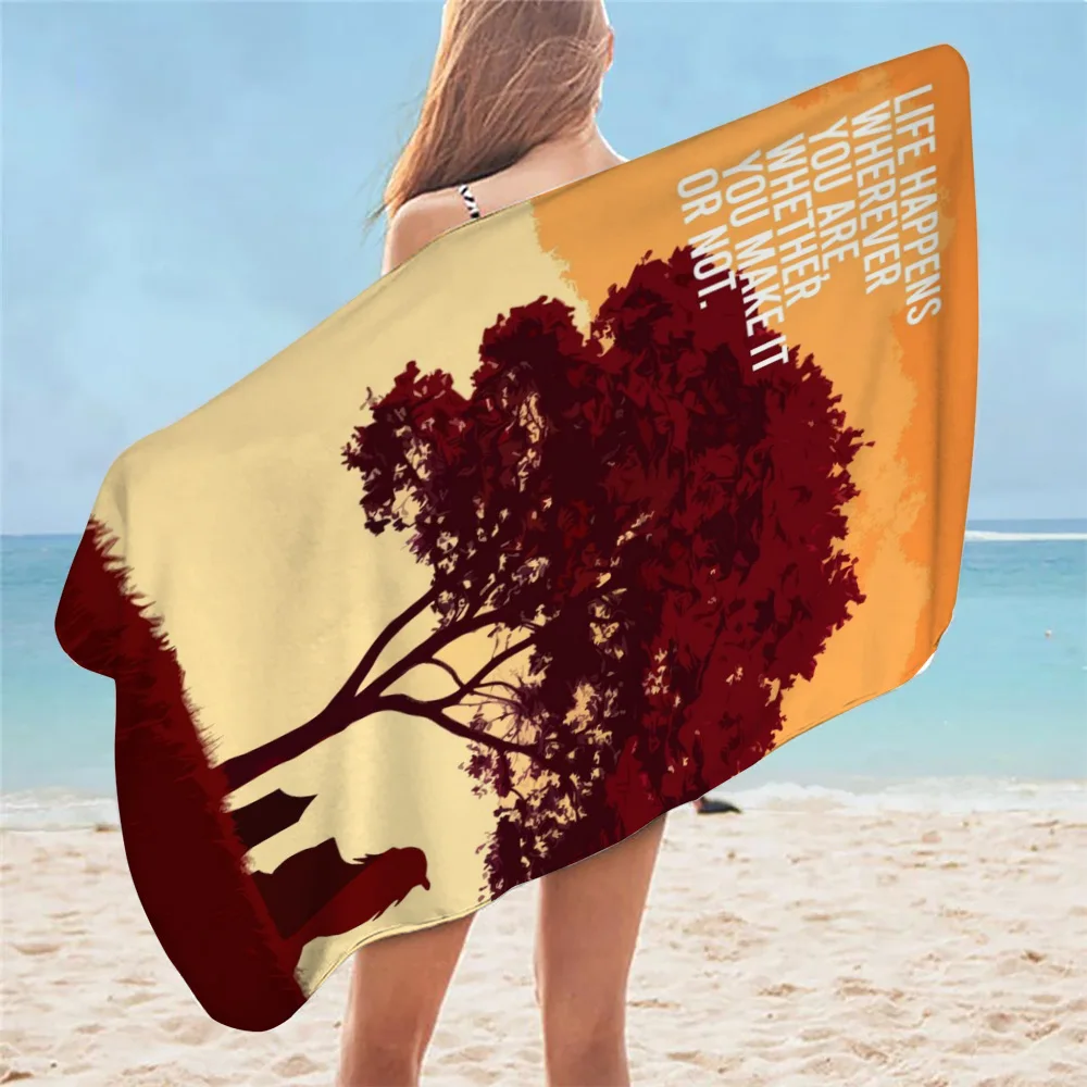 Аватар вдохновляющая Цитата полотенца для ванной из микрофибры Пляжные большие