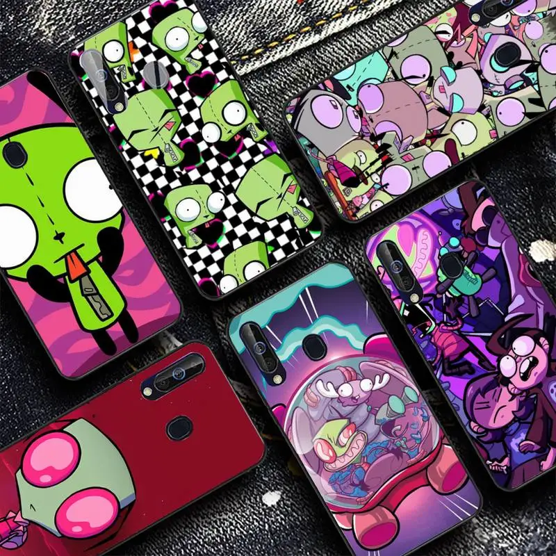 

YNDFCNB Invader Zim Phone Case for Samsung A51 A30s A52 A71 A12 for Huawei Honor 10i for OPPO vivo Y11 cover