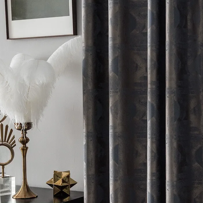 

Новинка 2022, Новые легкие Роскошные Дизайнерские шторы высокого качества, современные и простые американские затеняющие шторы для гостиной,...