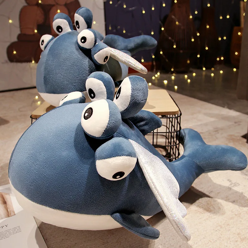 

Spoof Six-eyed Flying Fish Plush Toy Funny Pillow Christmas Gift Girl Birthday Surprise Gift Cute Kawaii Doll Plush Toy