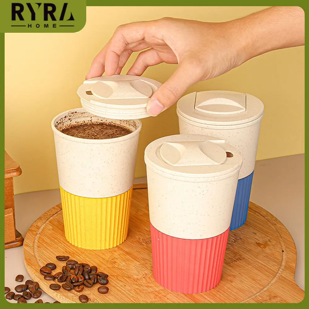 

380ml Watle Bottle With Lid Commercial Cup Portable Large Capacity Ins Accompanting Cup Water Bottles 1pcs Coffee Cup Household