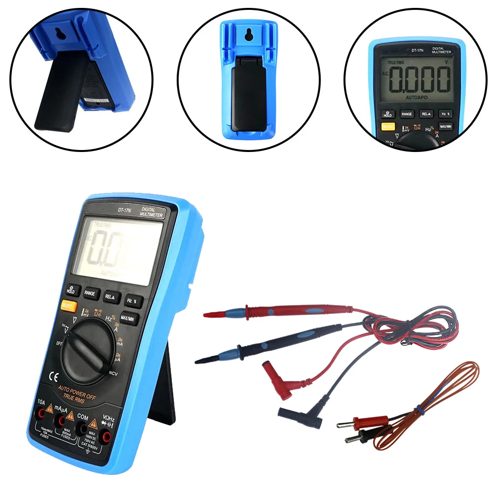 

DT-17N Auto Range LCD Display Multimeter Digital Multimeter Automatic Digital Instrument Tester Repair Tools Electrical Tester