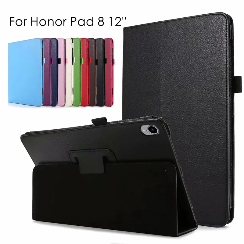 

For Tablet Honor Pad 8 12 inch 2022 Flip PU Leather Stand Cover For Funda Huawei Honor Pad 8 HEY-W09 Tablet Case