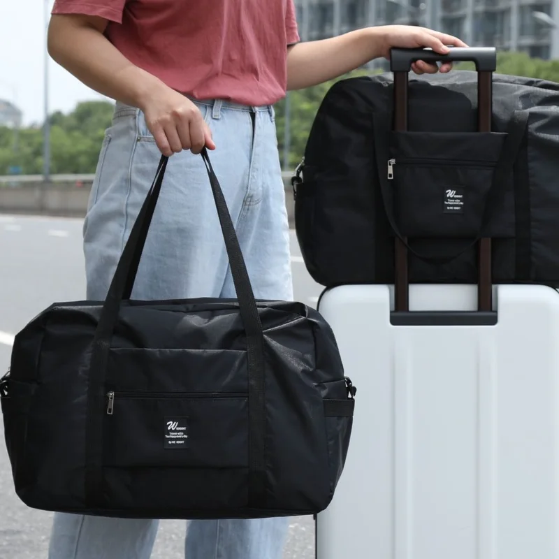 

Дорожные сумки, женские сумки, новые нейлоновые Складные портативные сумки, водонепроницаемые сумки для хранения багажа, сумка-Органайзер для одежды