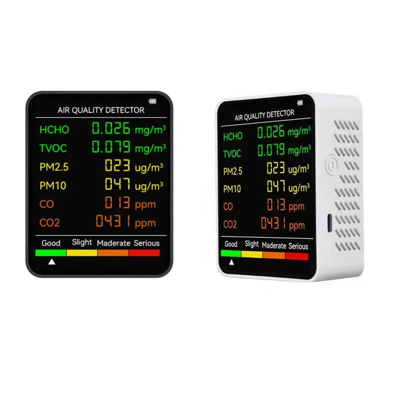 

E7CD Infrared Air Quality Detector CO Carbon Dioxide Formaldehyde Monitor for Bedroom