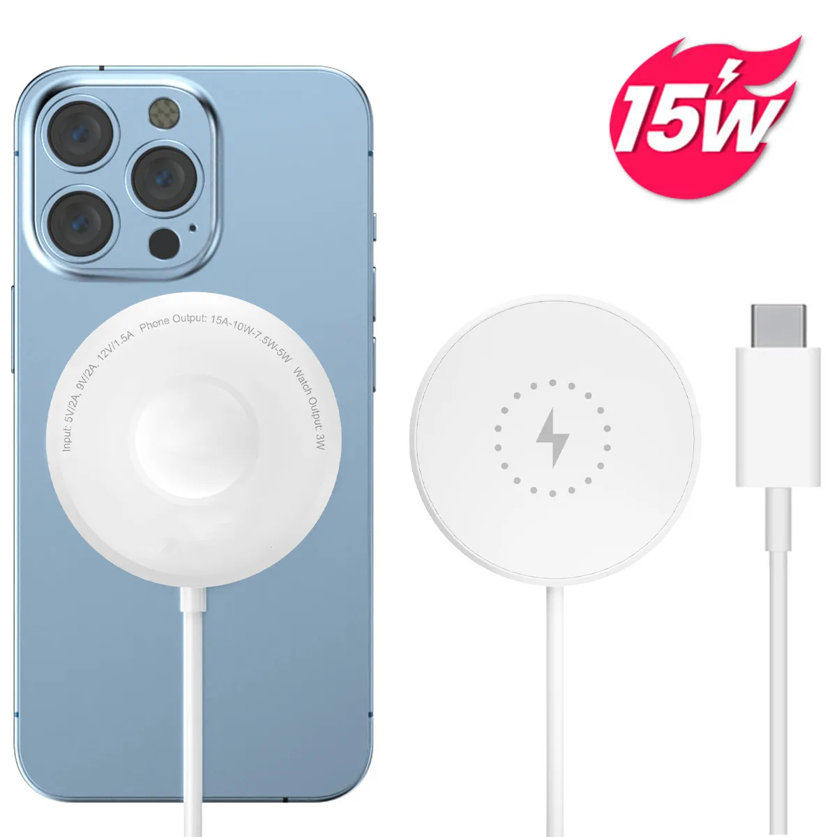 

10pcs/lot Magnetic Wireless Charger Fast Wireless Charging Pad Charger for iPhone 13 12 Pro Max for phone Support Qi wireless
