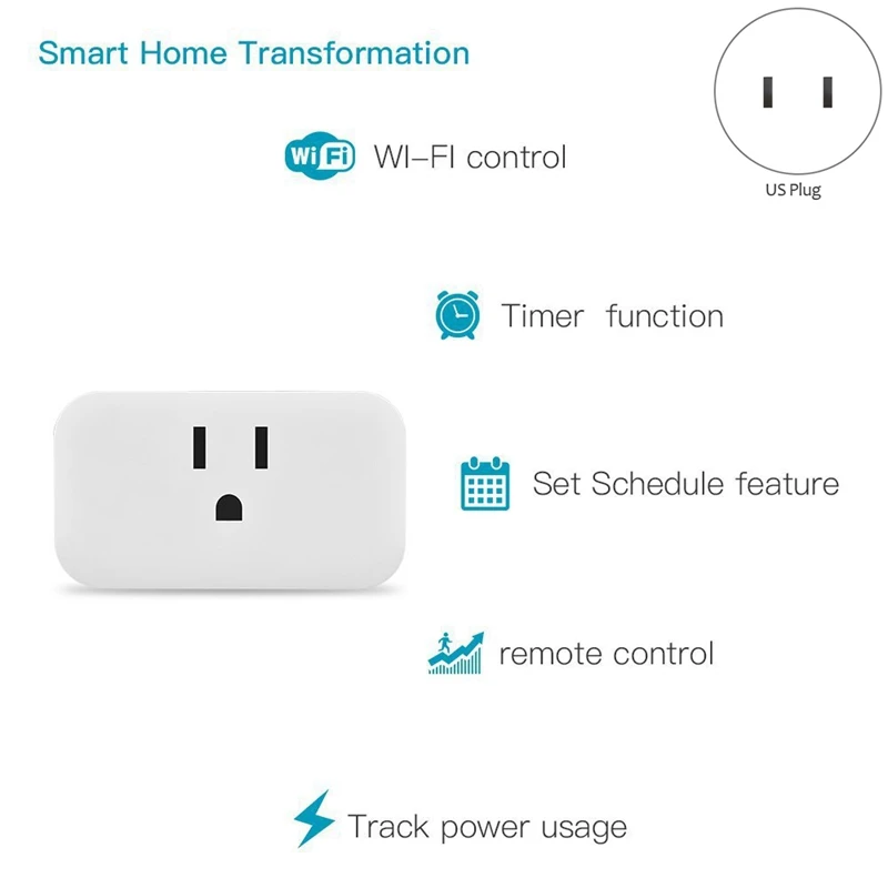 Домашний удлинитель Беспроводной Выключатель с таймером 15 А совместимый Alexa и
