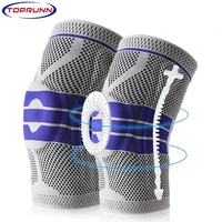 knee brace compression sleeveknee wraps patella stabilizer with silicone gel spring supporthinged kneepads protector