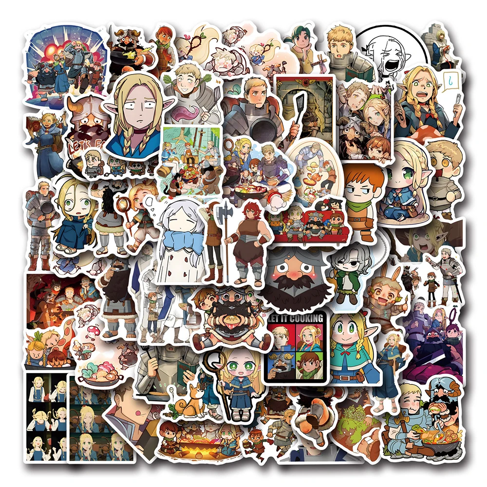 10/30/50/110 шт Вкусные в Подземелье Аниме наклейки Милый Марсиль Мультфильм Детские