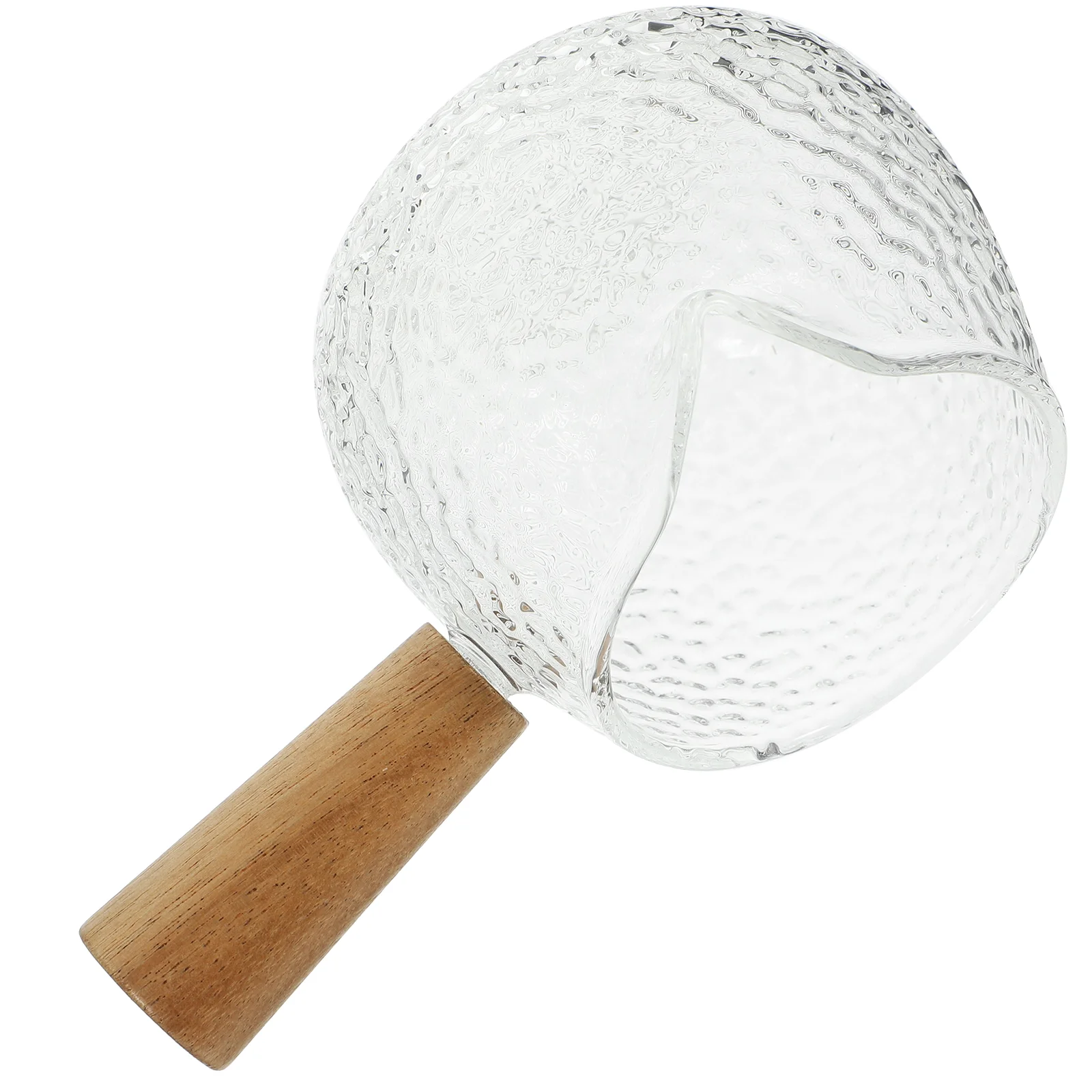 

Creamer Pitcher Wooden Handle Glass Creamer Pitcher Glass Drinking Cup Water Cup Drinking Cup Milk Pitcher Milk Jug