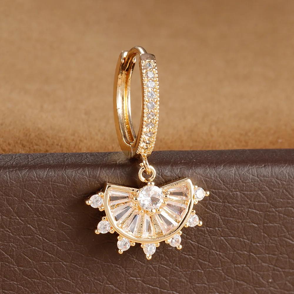 1 шт. модные темпераментные простые серьги нишевой дизайн Цирконий звезды