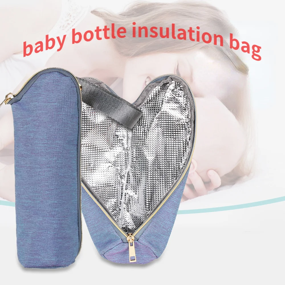 Изоляционная сумка для Детской бутылки, подвесная сумка для детской коляски, водонепроницаемая легкая алюминиевая пленка, долговечная изоляция, застежка-молния