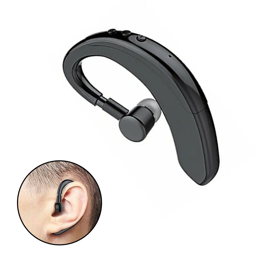 

Wireless Bluetooth Earphone Business Noise Control Headset With Sport Ear-hook Button Control Voice Prompts