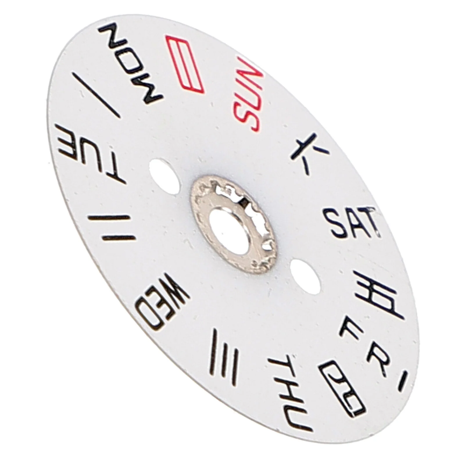 Calendar Disc White Accessories Repair Watch Replacement Lightweight Mechanical Week Dial Metal Repairing Day Movement