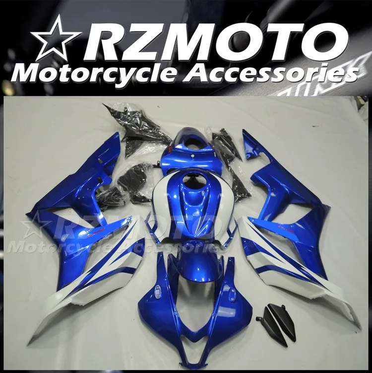 

Injection Mold New ABS Whole Fairings Kit Fit for HONDA CBR600RR F5 2007 2008 07 08 Bodywork Set Blue White