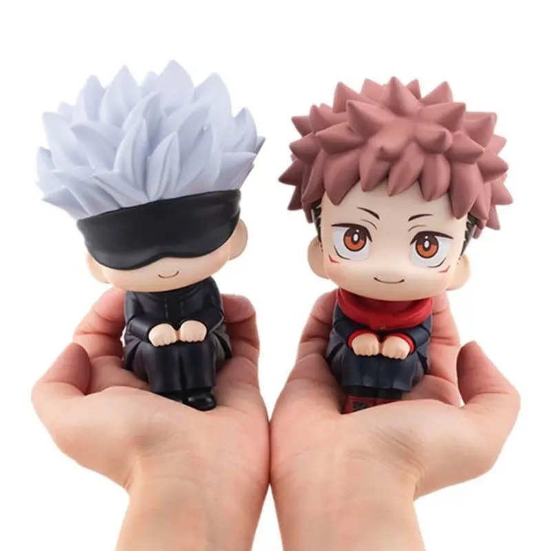 

10cm Q Version Anime Figure Toys Anime Jujutsu Kaisen Figure Yuji Itadori Gojo Satori PVC Action Figure Toys Kid Gift