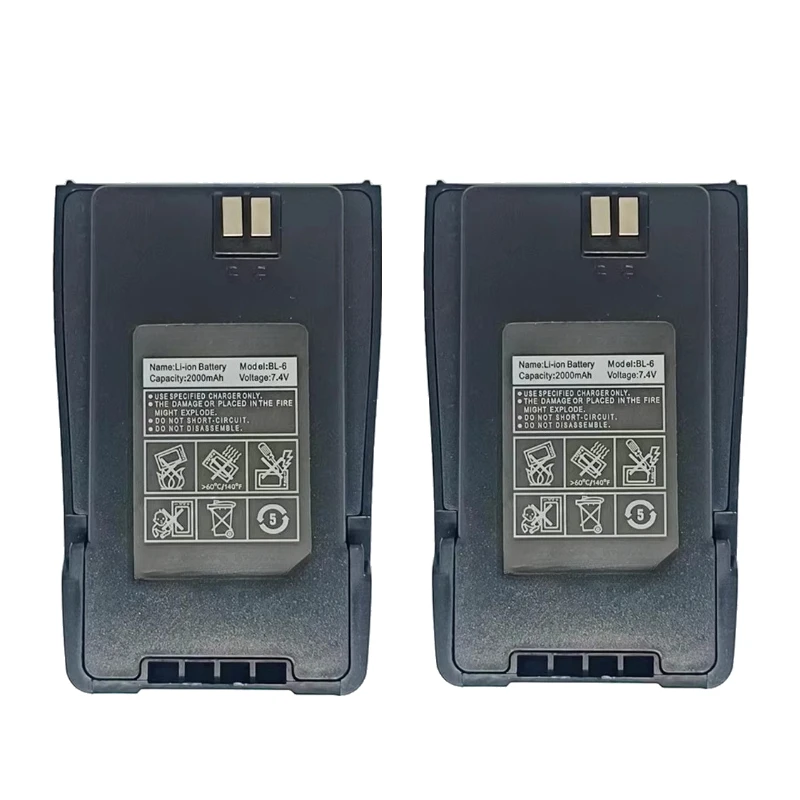 Новая литий-ионная аккумуляторная батарея BL-6 7.4V 2000mAh для раций Baofeng UV-6, UV-6D, UV-6RA. Высококачественная литий-ионная батарея для раций. (art.: 3920d8e2e115a) - 3920d8e2e115a