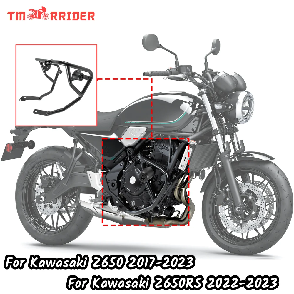 

Motorcycle Crash Bar Engine Guard Protector For Kawasaki Z650 Z650RS Z 650 RS 650RS 2017-2023 Cage Bumper Falling Protection