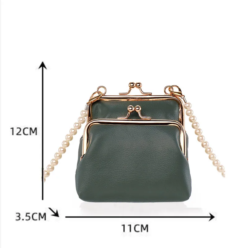 Модный двухслойный кошелек на застежке Сумочка через плечо Женский цепочке с